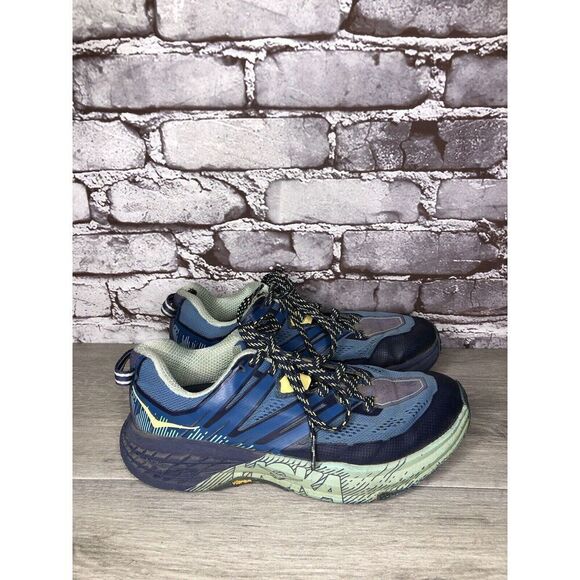 Hoka One One Speedgoat 3 Blue Synthetic Sneakers Shoes Women Sz 7M US/38 2/3EU - Picture 4 of 16